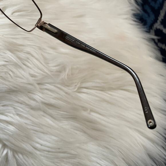 Coach prescription eyeglasses FRAMES ONLY 1008 Mona Dark Brown Bayonetta glasses - Picture 5 of 7